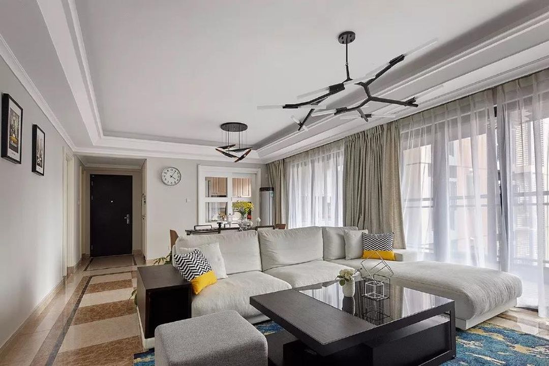 136㎡欧式风，去繁从简，时尚又温馨装修效果图片_2