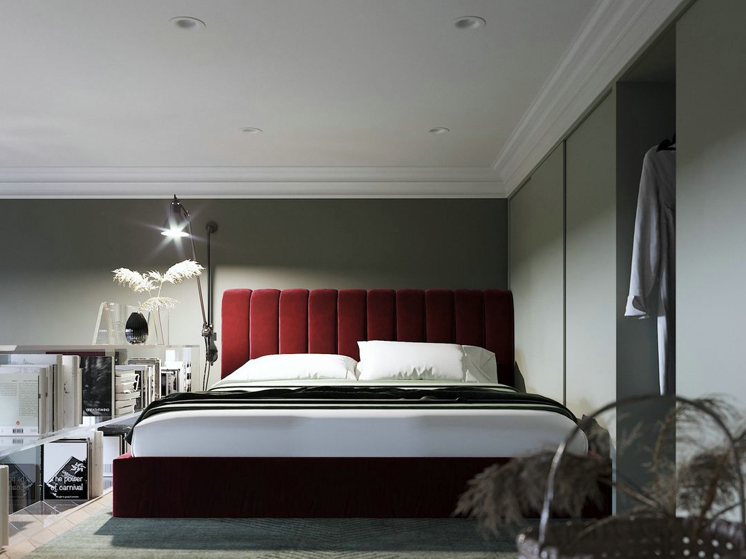 「家居设计」超精致的北欧loft小公寓 | 红绿色系的经典搭配装修效果图片_10