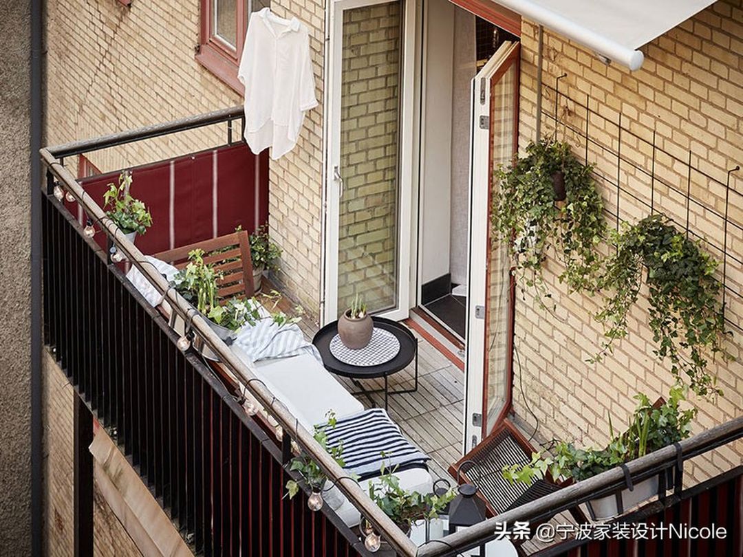 北欧莫兰迪色系的2室小户型公寓装修效果图片_9