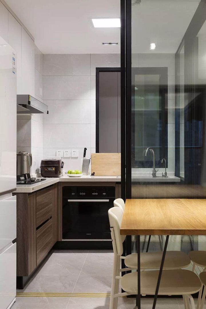 67㎡现代简约，紧凑两居室变身舒适自然空间，还能增加储物装修效果图片_2