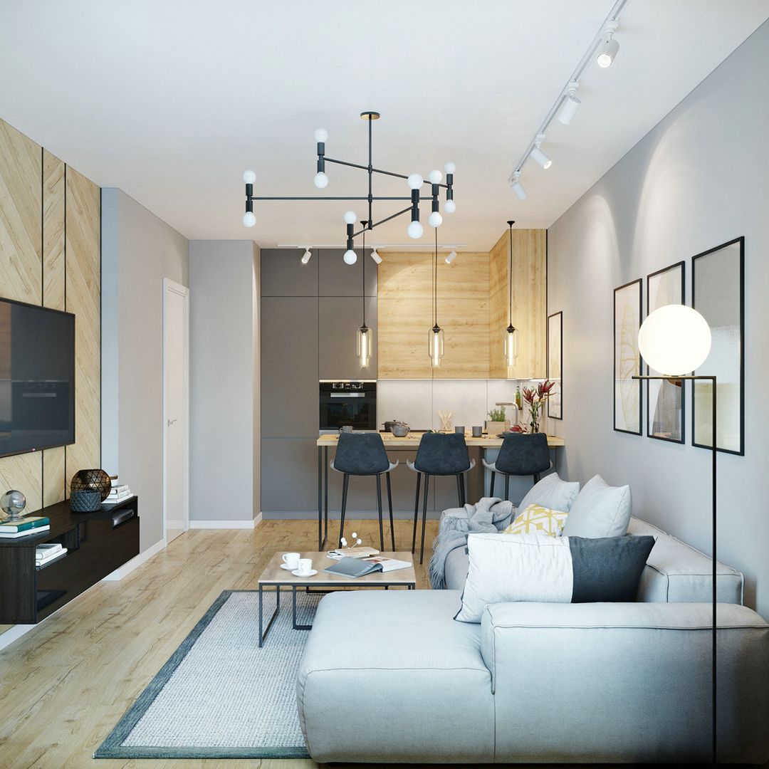 「家居设计」高级灰北欧风，源于自然用于生活装修效果图片_2