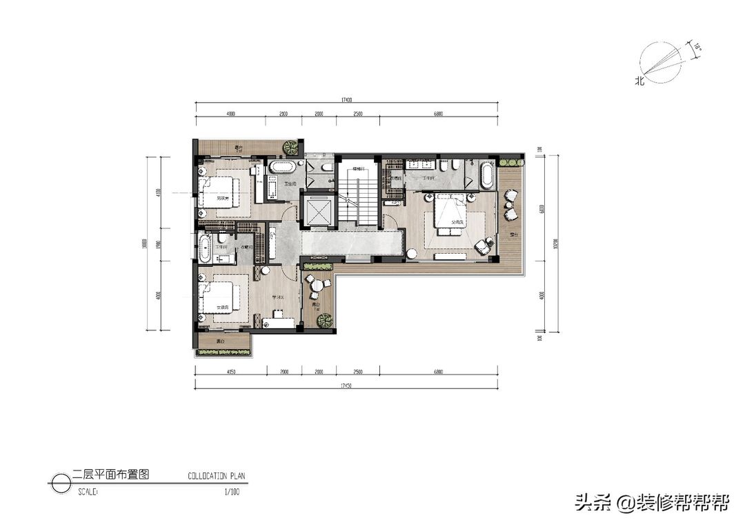 510㎡温泉城别墅,向美而生，惬意人居装修效果图片_37