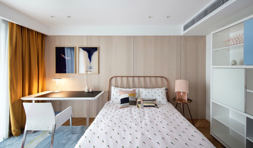 18个现代温馨卧室搭配，卧室够暖才有家的感觉装修效果图片_2