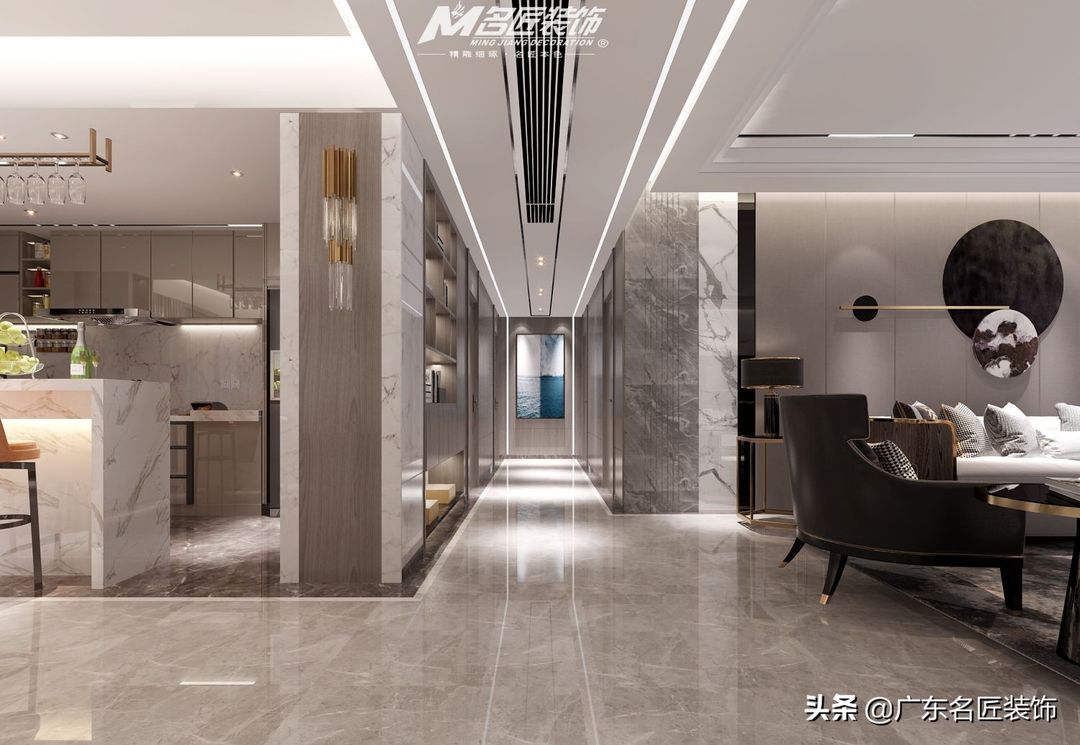 224m²轻奢靓家，朴实的棕色，带来精致典雅的生活装修效果图片_10