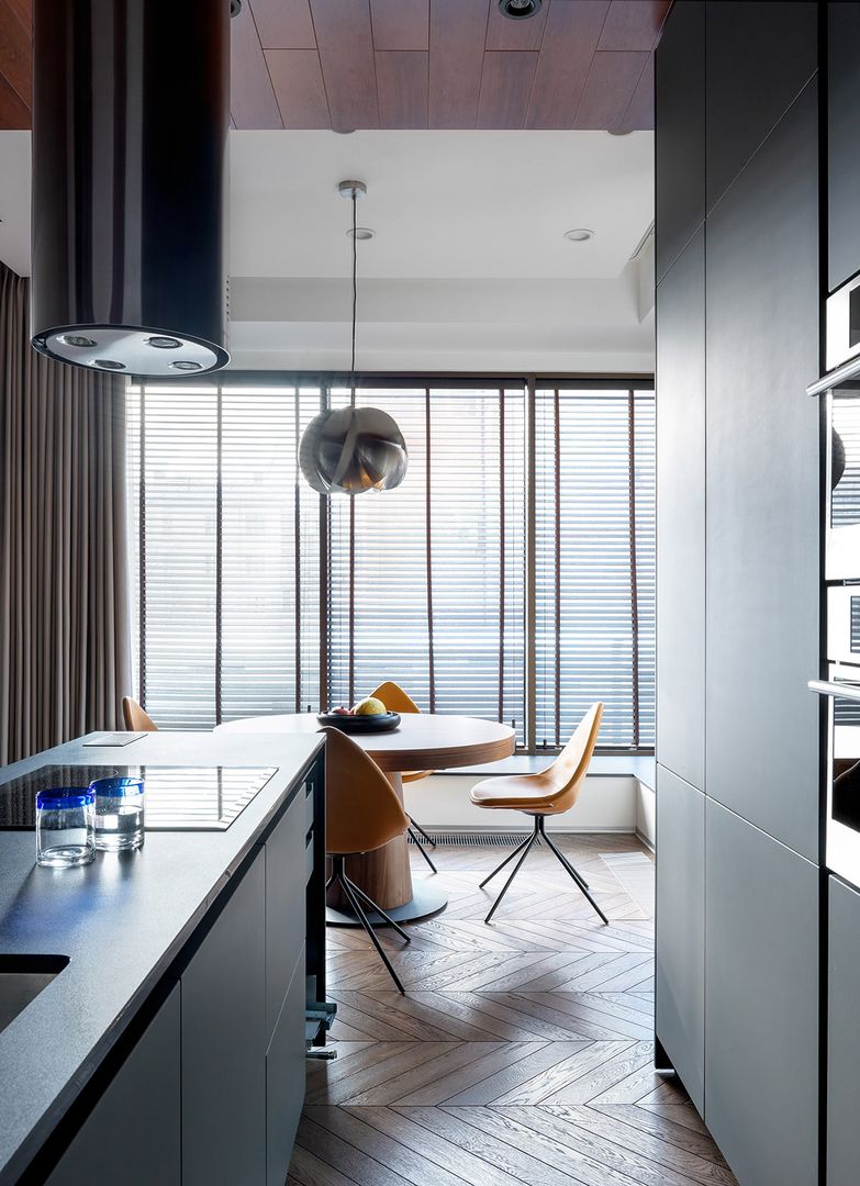 120㎡轻奢美式风，现代感极强的艺术，优雅高档装修效果图片_7