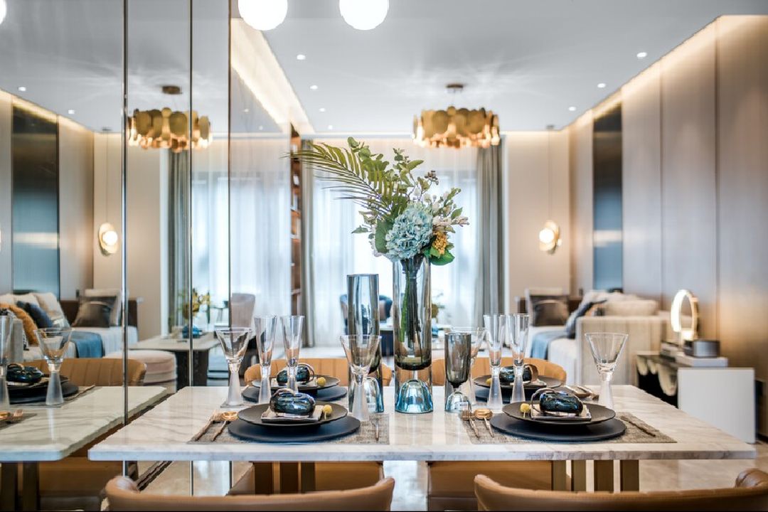 「家居设计」恰到好处的温柔轻奢，三户型品质美学家 | 圣易文装修效果图片_15