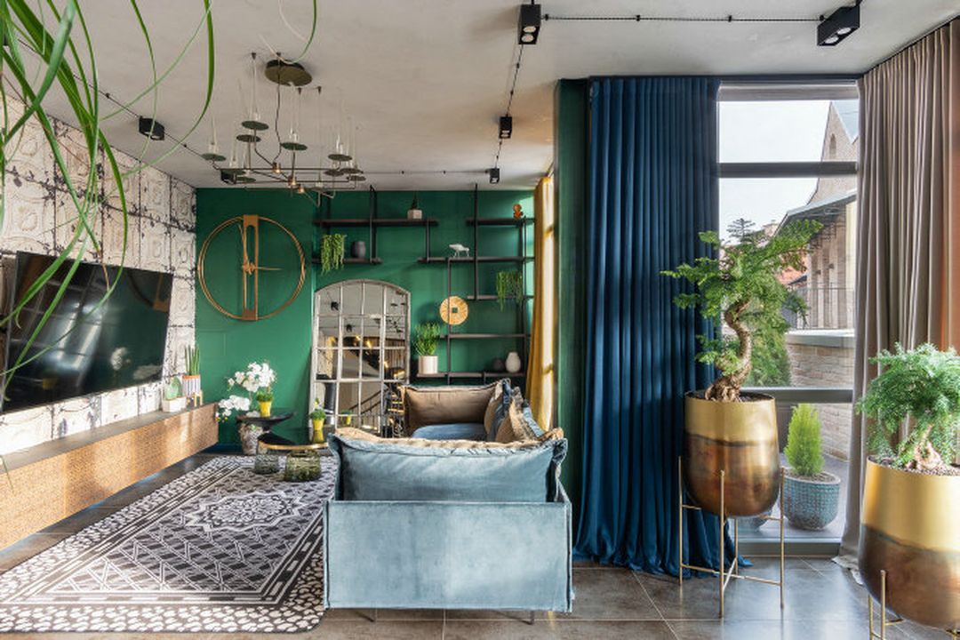 极具色彩魅力的工业风居所，个性十足的家装修效果图片_2