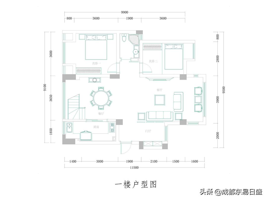 157平跃层新中式实景案例，智慧凝结空间艺术丨东易日盛设计装修效果图片_6
