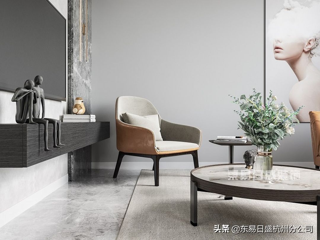 140㎡现代简约案例效果图，阳光明媚下的诗意人生装修效果图片_1