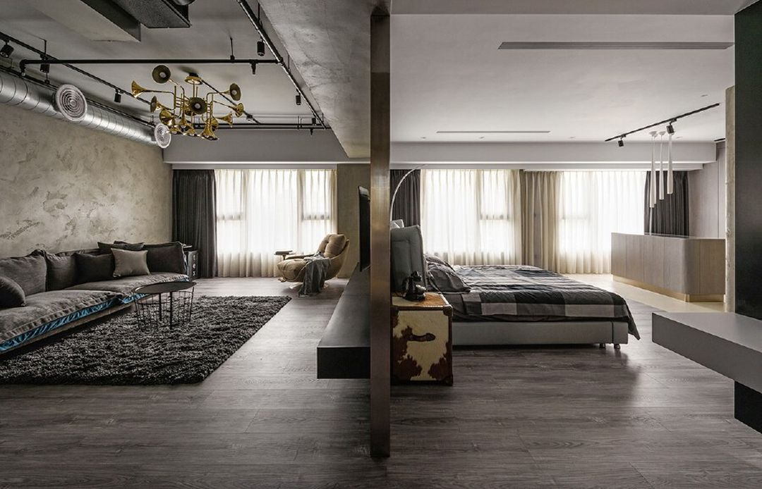 「家居设计」服装设计师的现代工业风住宅 | 浩室设计装修效果图片_6