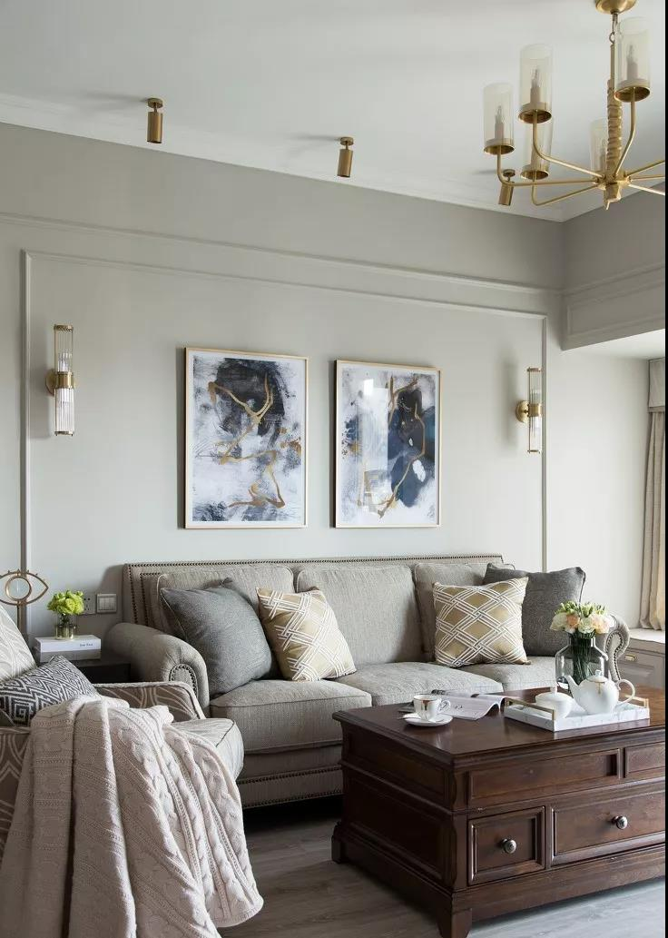 117㎡美式3居室，空间轻盈优雅