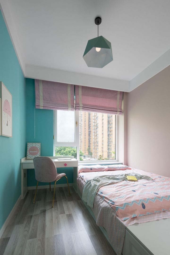 「家居设计」105m2现代美式，浪漫优雅，奢华端庄 | 自贡名筑设计装修效果图片_16