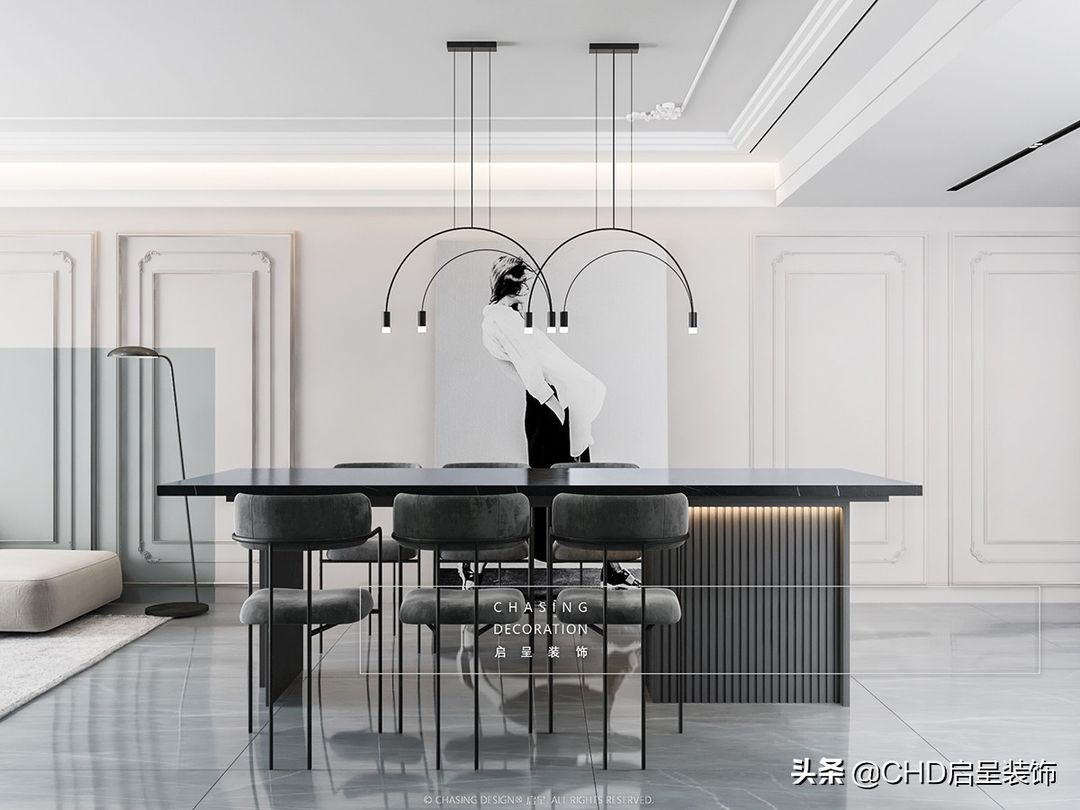 CHASING DESIGN 启呈 | 广州番禺·祈福缤纷汇 现代美式装修案例装修效果图片_5