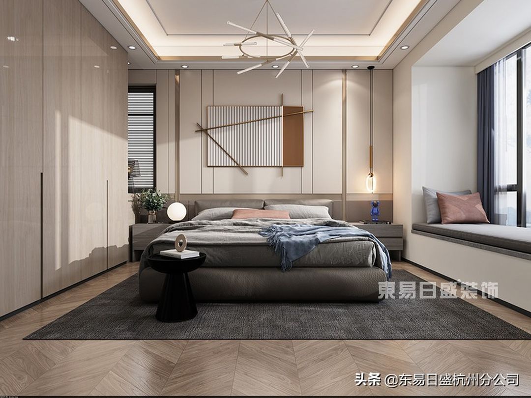 135㎡现代轻奢装修效果图，万木流光影，中南映星河装修效果图片_6