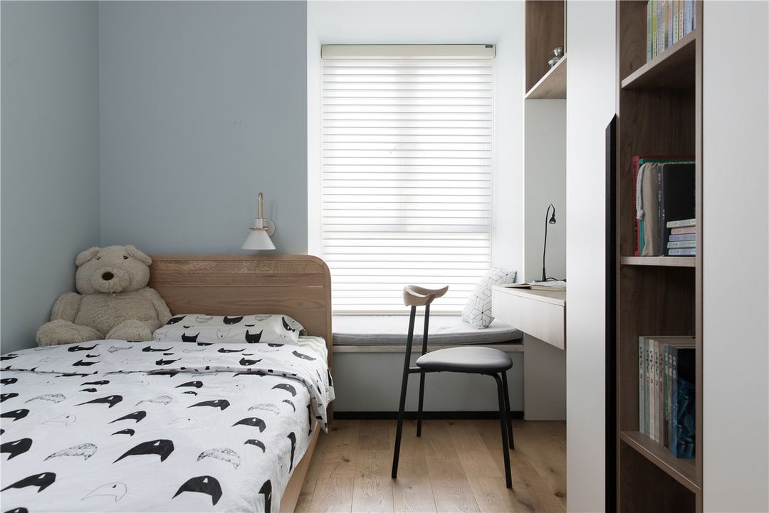 18张儿童房学习桌设计，孩子学习环境很重要装修效果图片_7