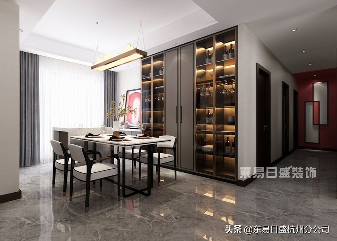 177平现代轻奢风四室两厅，华丽舒适，优雅情趣装修效果图片_5