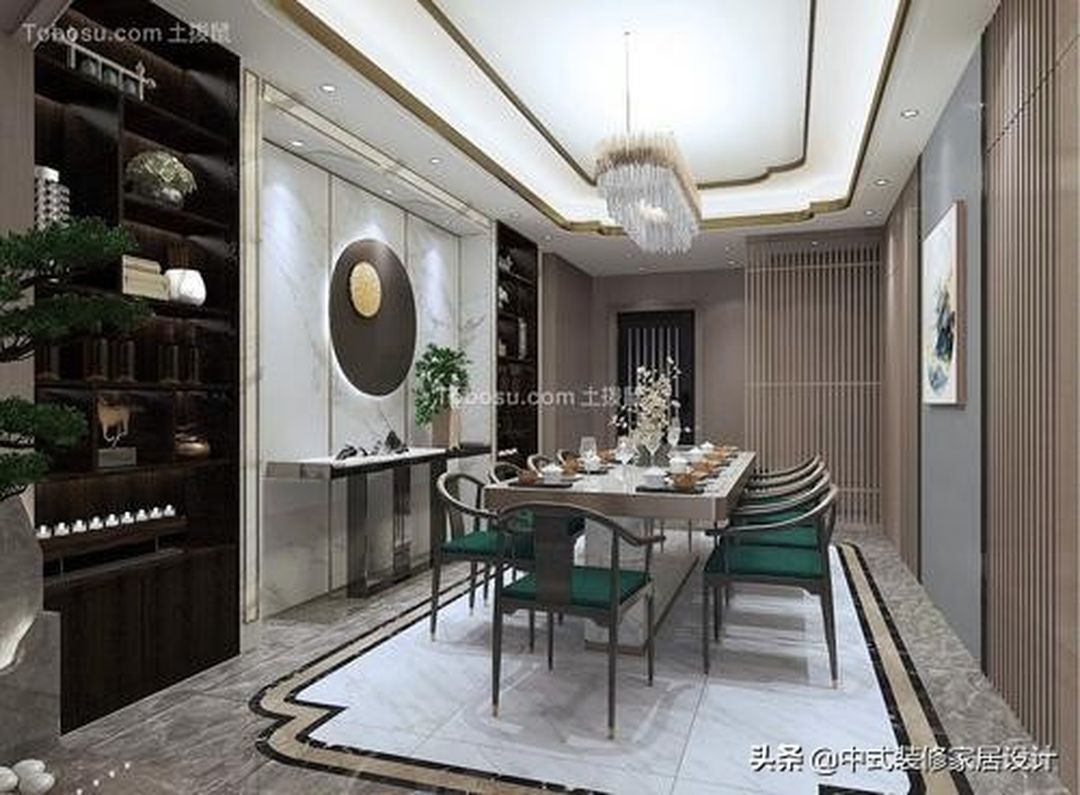 15个新中式餐厅案例，古典现代皆有，值得借鉴装修效果图片_4