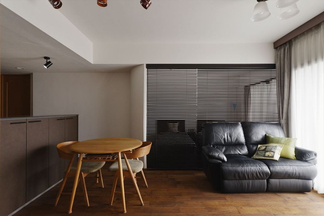 75㎡一居日式装修，适合小情侣居住的户型设计装修效果图片_2
