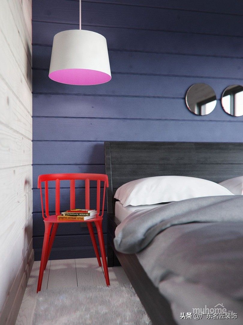 312m²简约风别墅，都是美好生活应该有的色彩装修效果图片_11