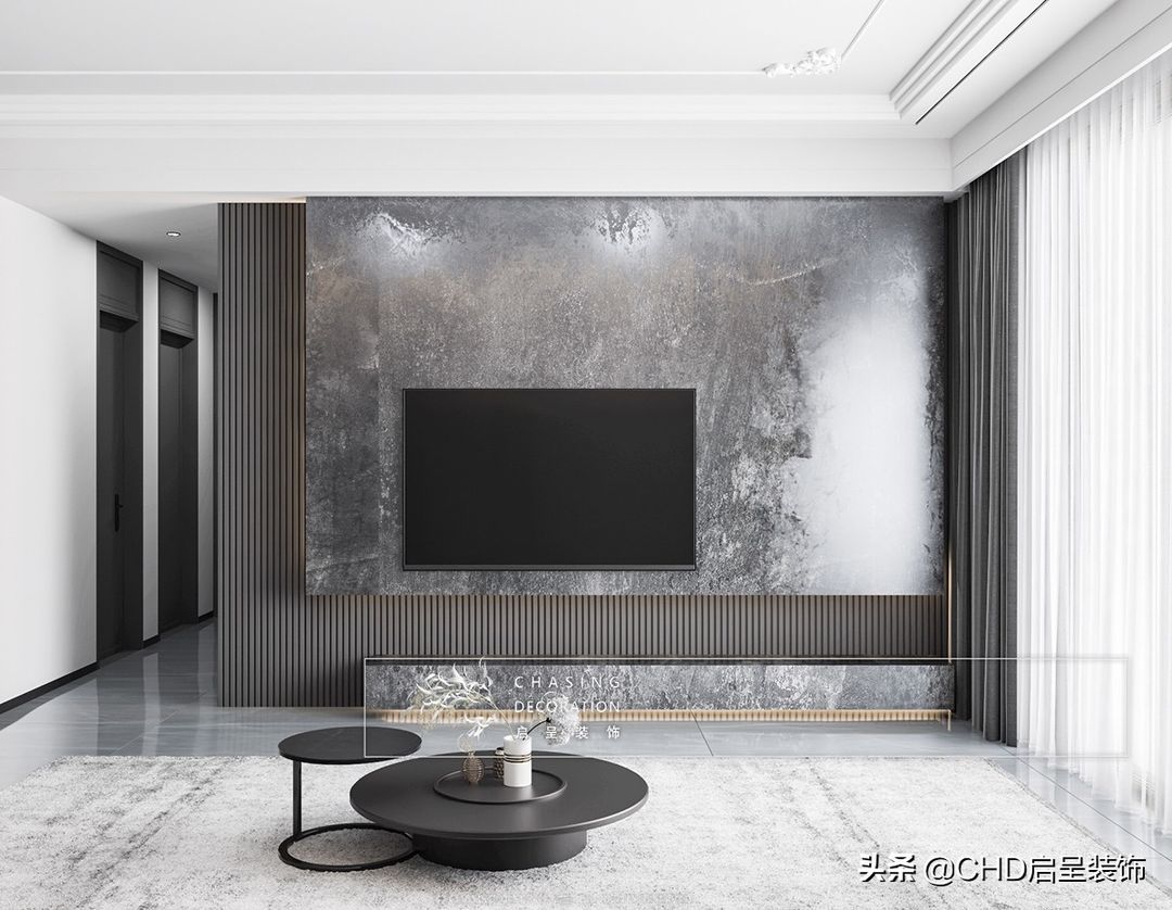 CHASING DESIGN 启呈 | 广州番禺·祈福缤纷汇 现代美式装修案例装修效果图片_4