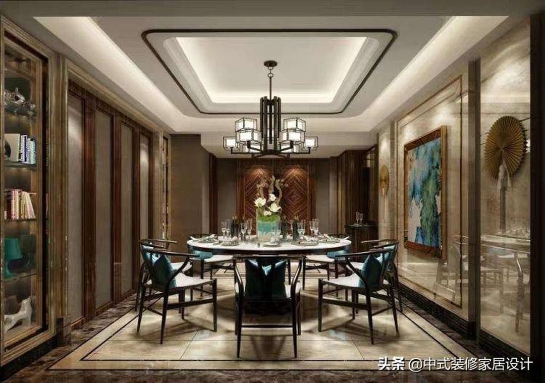 15个新中式餐厅案例，古典现代皆有，值得借鉴装修效果图片_2
