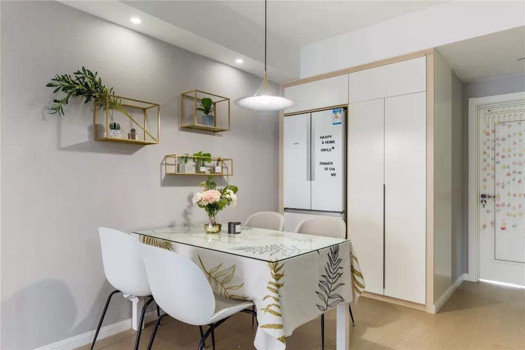 110㎡北欧风，暖色调的粉系主题，营造出温馨又浪漫优雅的空间装修效果图片_5