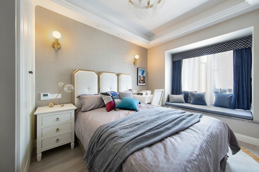 18个现代温馨卧室搭配，卧室够暖才有家的感觉装修效果图片_4