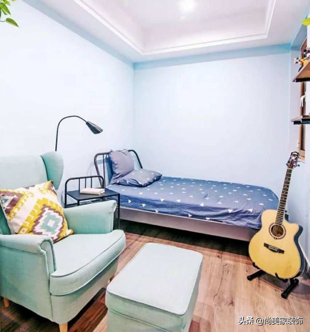 80㎡两室，二手房翻新，设计师重新设计！完工后太赞装修效果图片_5