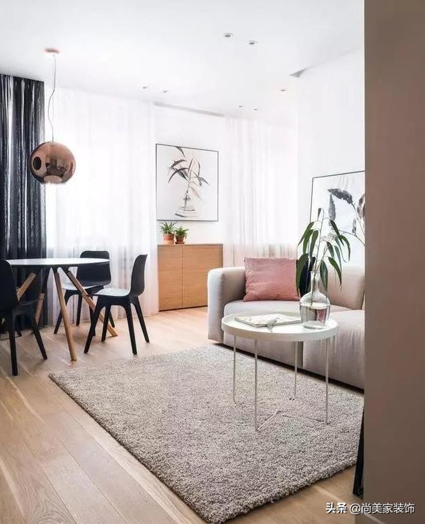 小户型如何装修？58㎡两房，北欧风格！清爽又温馨装修效果图片_3