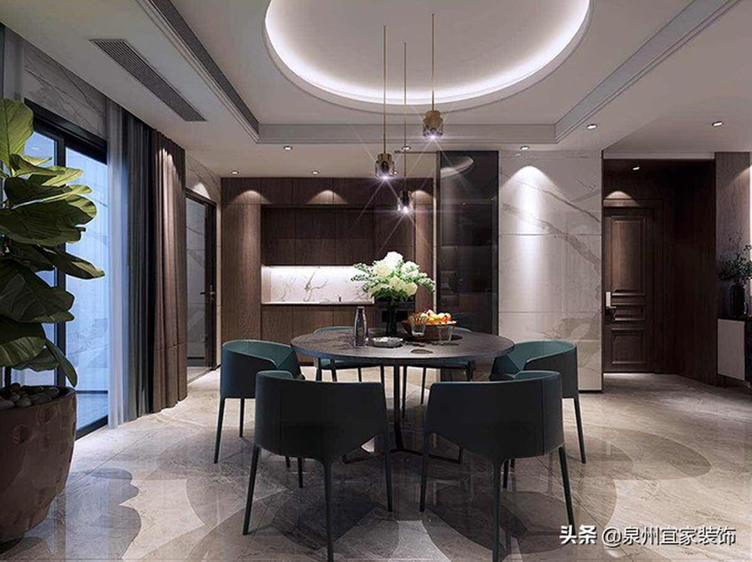 120㎡现代轻奢风三居室，高级灰质感，精致有格调的家装修效果图片_4