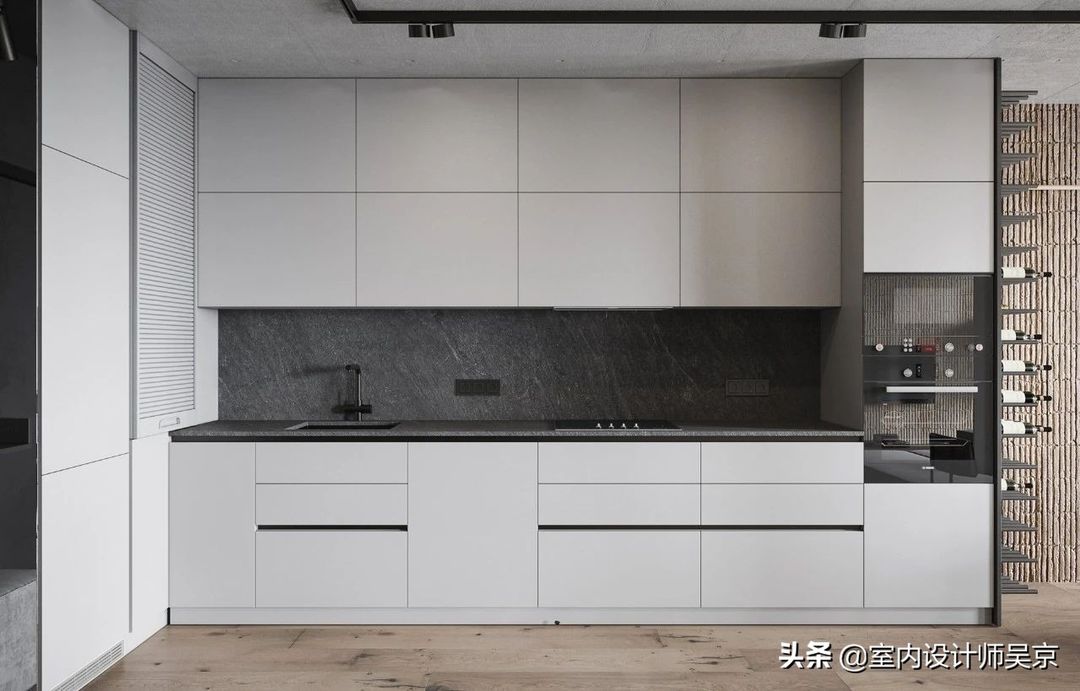 简约复式公寓，石材墙面竟如此有质感装修效果图片_16