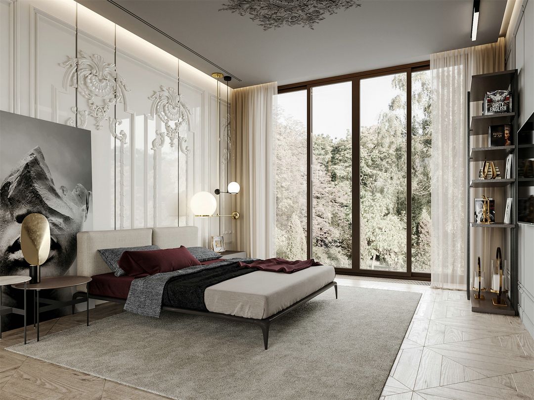 现代欧式居所，理石质感的优雅装修效果图片_14