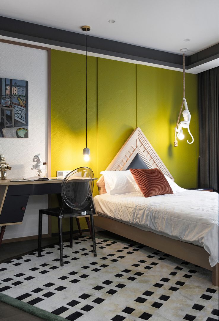 18张儿童房学习桌设计，孩子学习环境很重要装修效果图片_17