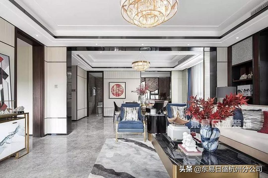270㎡下叠新中式风，别致与悠然，唤醒春日悸动装修效果图片_1