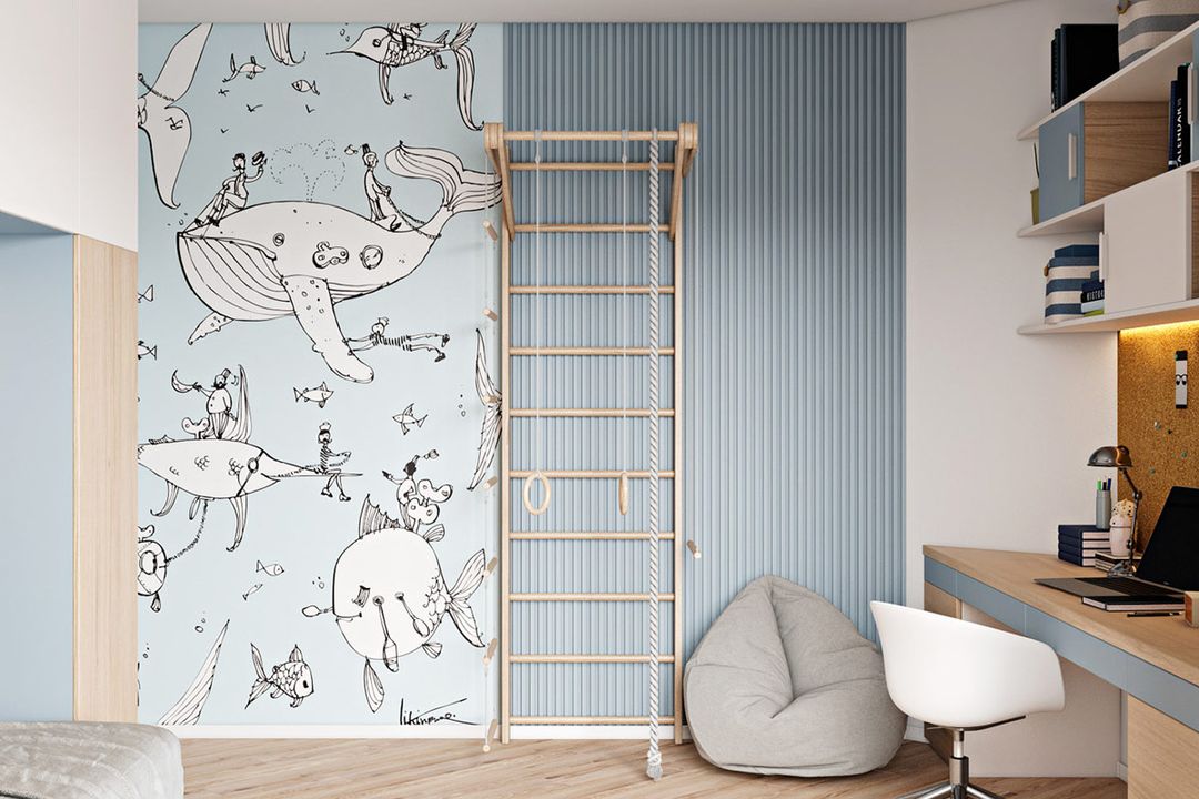 儿童房这样设计，fashion有趣也实用装修效果图片_10