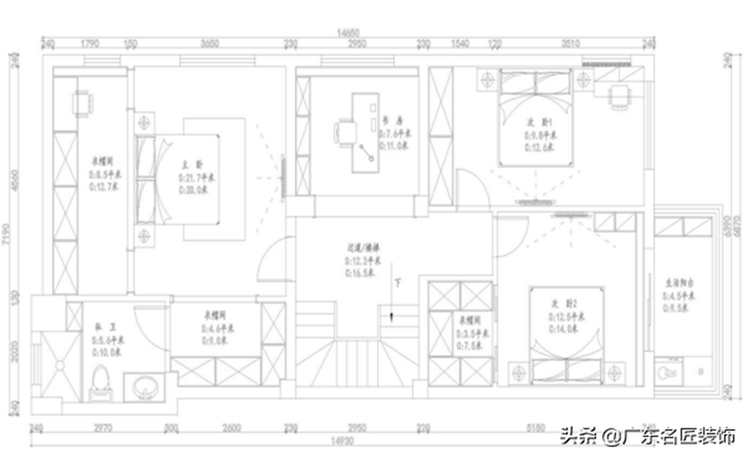 253m²轻奢别墅，大理石与高级灰携手筑就成功人士标配生活装修效果图片_10