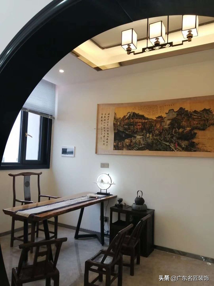 当地老板花200w自建新中式别墅，远离都市的桃源生活装修效果图片_7