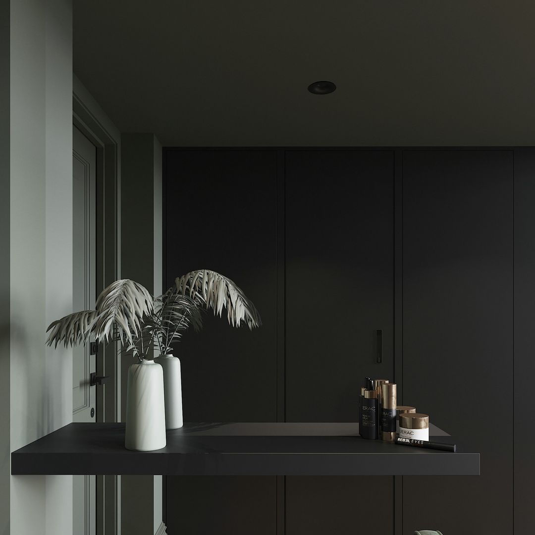 「家居设计」超精致的北欧loft小公寓 | 红绿色系的经典搭配装修效果图片_13