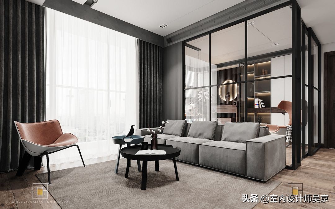 灰色调，小户型，8090的最爱装修效果图片_2