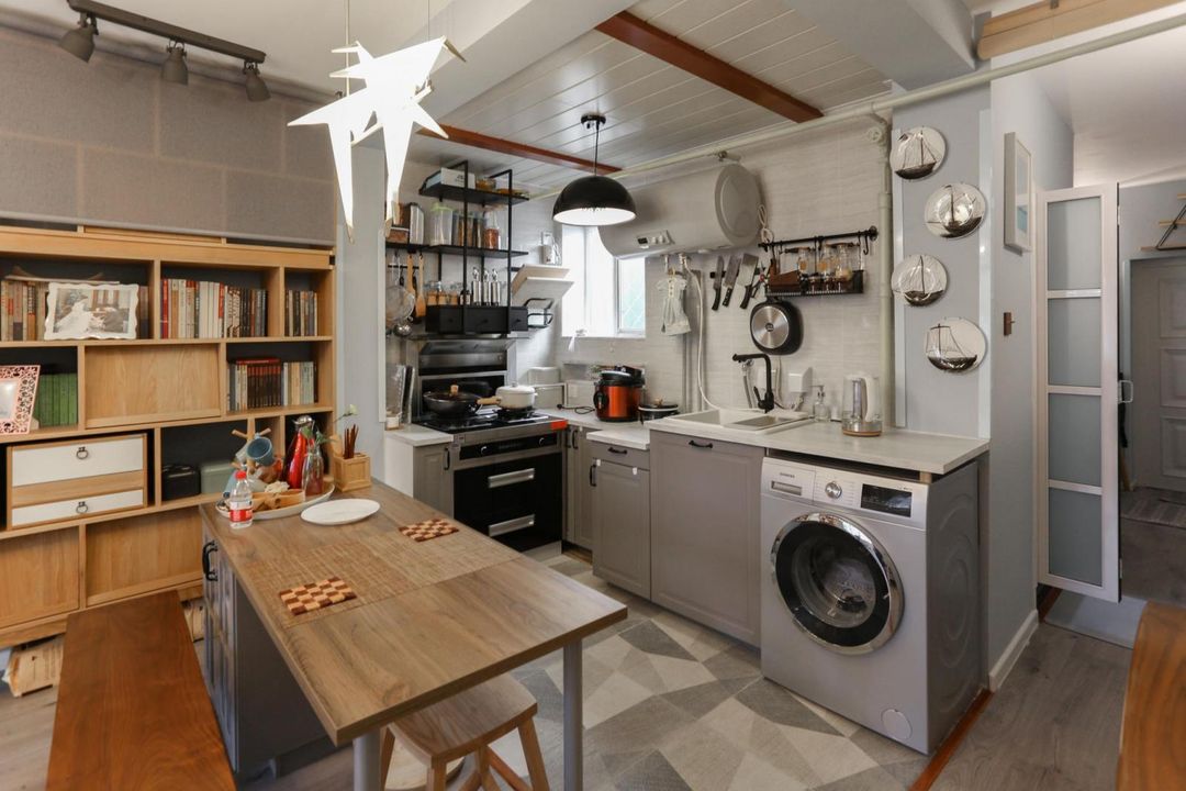 餐厅收纳灵感图，台面无物就是这样的装修效果图片_1