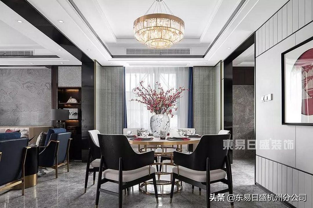 270㎡下叠新中式风，别致与悠然，唤醒春日悸动装修效果图片_3