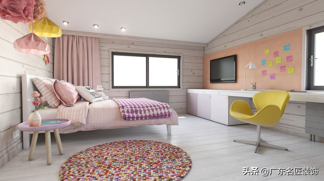 312m²简约风别墅，都是美好生活应该有的色彩装修效果图片_15