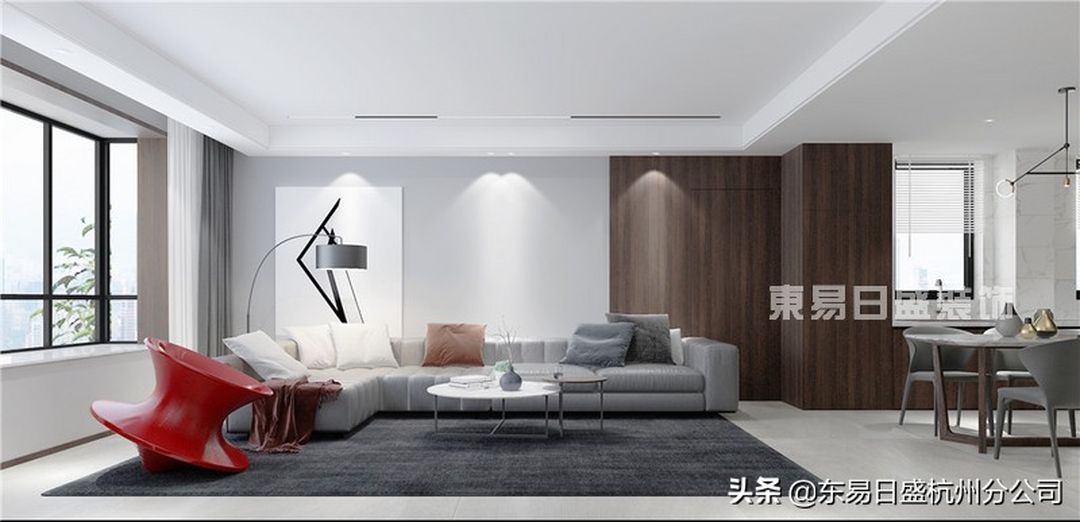 133平米现代风，这才是年轻人该有的生活！装修效果图片_2
