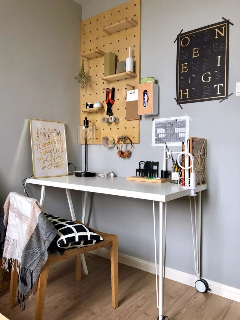 23张小户型简约书桌搭配设计，房间小可以参考装修效果图片_14