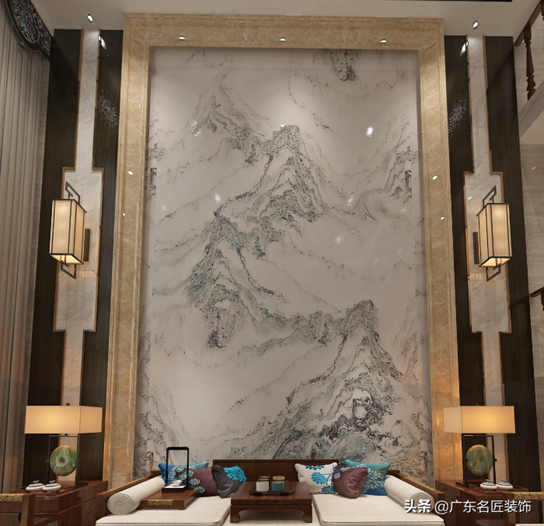 457m²新中式别墅府邸，一起揭开她至臻至美的尊容装修效果图片_8