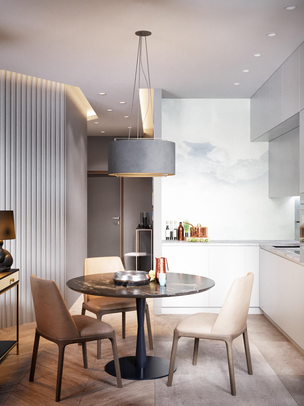 美式轻奢风格，高级灰+金色，打造居家新生活