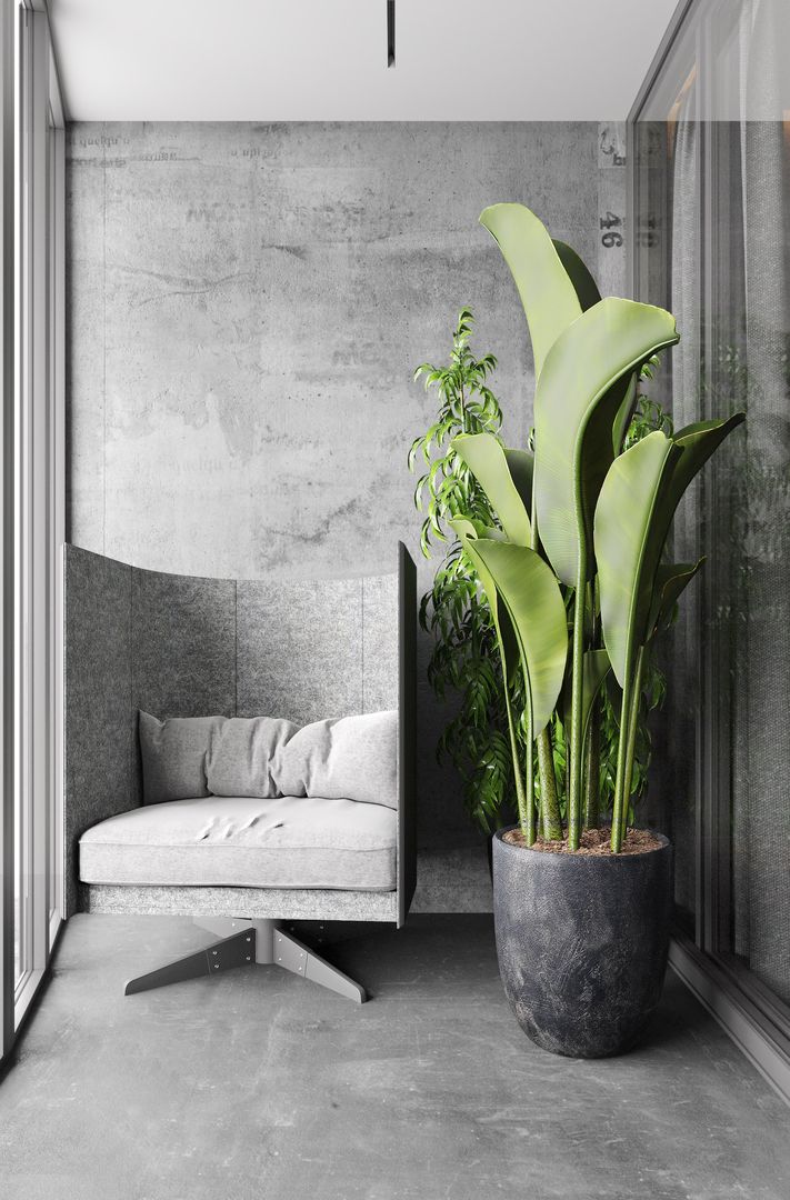 「家居设计」高级黑+工业风，帅气而个性的单身生活装修效果图片_7