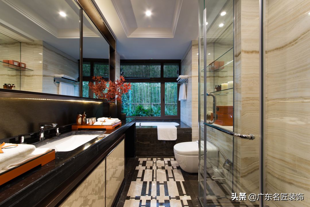 406m²轻奢风别墅，不一样的橙色，老板给豪宅也配上了“爱马仕”装修效果图片_17
