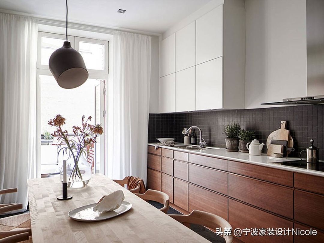 北欧莫兰迪色系的2室小户型公寓装修效果图片_10