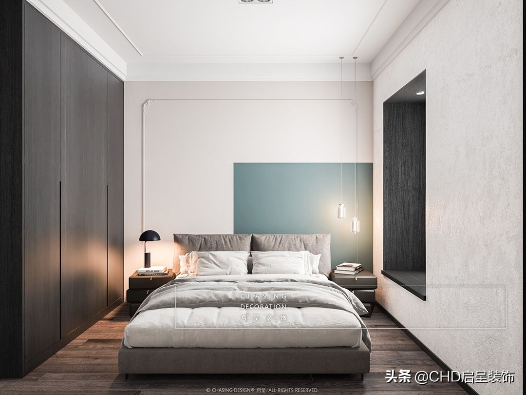 CHASING DESIGN 启呈 | 广州番禺·祈福缤纷汇 现代美式装修案例装修效果图片_10